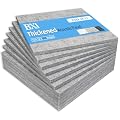 BXI Thickened Sound Absorbing Panels - 12 Pack 12 X 12 X 0.5 Inches Dense Acoustic Panels, Echo Noise Reducing Sound Panels, Tackable Studio Panels for Wall and Ceiling Acoustic Treatment