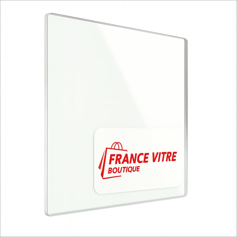 325 x 385 x 4 mm - Vitre d’Insert pour cheminée et poêle à Bois - Verre de Rechange Haute température France Vitre - jusqu'à 800°C - 385x325 mm