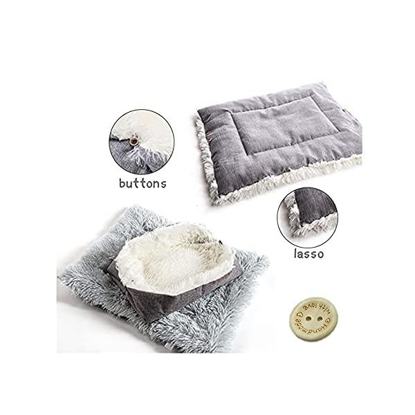 Dog-Bed-Warm-Plush-Cat-Mat-Foldable-Dog-Beds-Super-Soft-Puppy-Bed-House-Nest-Multifunction-Cushion-Pet-Product-Accessories-Grey Warm Plush Foldable Dog Bed - Super Soft Puppy Bed House Nest for Your Pet