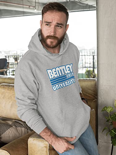 CreateMyTee | Retro Bentley University Hooded Sweatshirt3