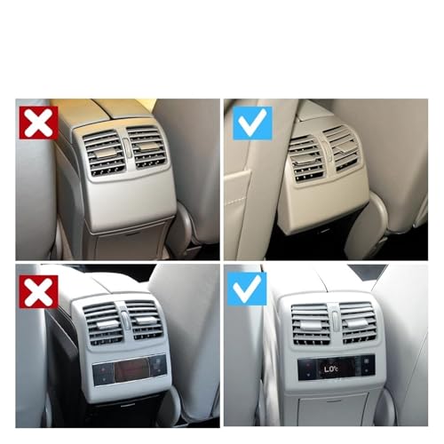 Rejilla de aire acondicionado para Benz W212 Clase E: recupere el confort térmico trasero en beige. 3