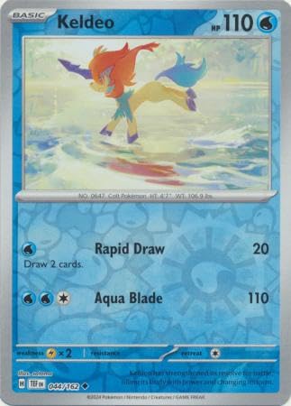 Pokemon Keldeo 044/162 – Temporal Forces Reverse Foil – Carta singola