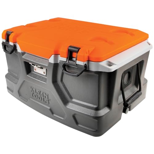 Klein Tools 55650 Lunch Box/Cooler, 48 Qt Insulated Cooler, Holds 72 Cans, Keeps Cool 30 Hours,...