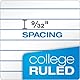 Oxford Loseblattpapier 62349, Ringbucheinlage, Notizpapier, 21,6 x 27,9 cm, College-Lineal, 3-fach gelocht, Papier für 3-Ringbücher, 500 Blatt pro Packung