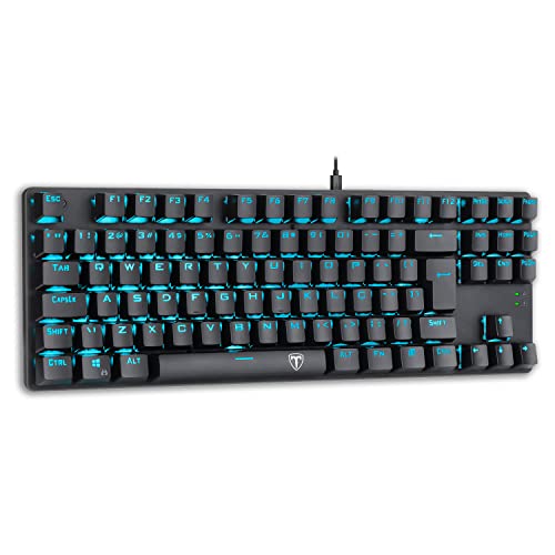 Teclado Mecânico Gamer T-Dagger Bora Switch Outemu Mk2 Blue Led Azul Abnt2 - T-Tgk313-Blue