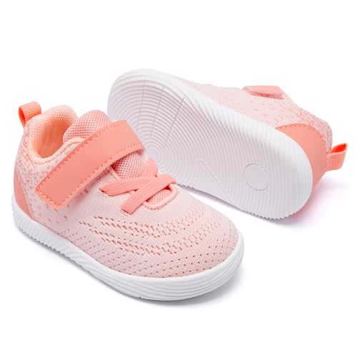 Image of MORENDL Toddler Sneakers Baby Boys & Girls Barefoot Shoes Lightweight Breathable Walking Running Tennis Athletic Sport Shoes
