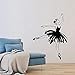Stickers Muraux Abstraite Ballerine Vinyle Stickers Muraux Ballet Danse Studio Danse Filles Décoratif Stickers Muraux 77X57 Cm