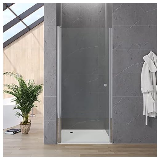 Duschtür Glas 70 cm breit Verstellbereich 69-71,5 cm 187 hoch Nischentür Dusche einstellbar ohne Rahmen öffnung nach innen und außen Ebenerdige Montage möglich barrierefrei 5 mm Klarglas
