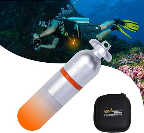ORCATORCH SD01 Mini Luz de Señal Estroboscópica Para Buceo Baliza de Buceo Marcador LED de Buceo Nocturno Lámpara de Seguridad Llamativa Luz de Buceo Con Luciérnaga Para Buceo Submarino de 150M