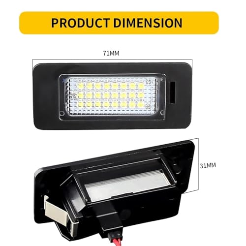Luz matrícula LED Golf MK6 Plus con tecnología anti-error Canbus integrada 2