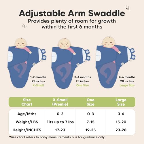 Image of 3-Pack Organic Baby Swaddle Sleep Sacks - Swaddles for Newborns, Infant 0-3 Months, Baby Girls, Boys, Soft & Snug Newborn Sleep Sack, Nursery Swaddling Blankets (Frost, OS)