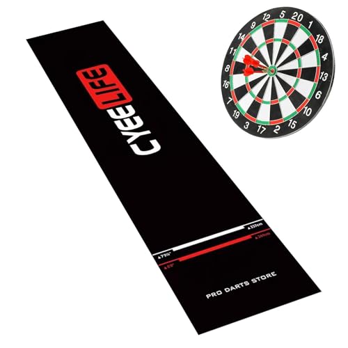 Tapis de jeu de fléchettes antidérapant qui protège le sol et fixe la distance
