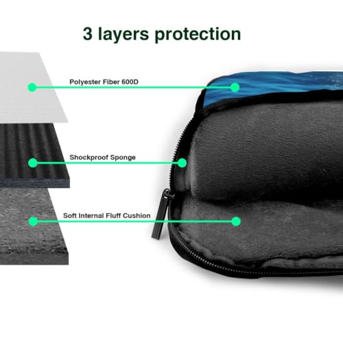 Funda protectora para laptop contra caídas bolsa de transporte para computadora con estampado marino 7