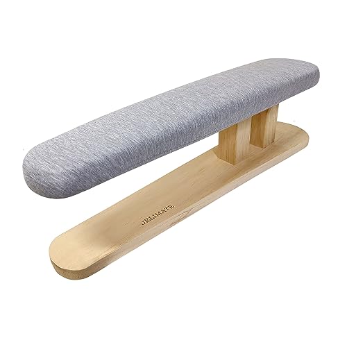 JELIMATE Sleeve Tabletop Ironing Board Portable Chest&sSleeves Ironing Board with Wooden Base for Tailor,Household,Laundry Rooms.