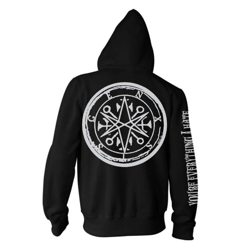 Bring Me The Horizon Black Metal Genexis Hombre Sudadera con Capucha Negro Regular