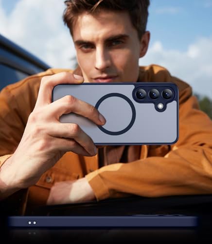 SPIDERCASE Magnetic for Samsung Galaxy S25 FE Case, [10 FT Military Grade Drop Protection] Heavy Duty Shockproof Phone Case for Galaxy S25 FE 5G, Dark Blue - image 7
