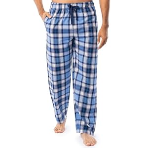 IZOD Men’s Relaxed Fit Printed Poplin Drawstring Sleep Pajama Pant