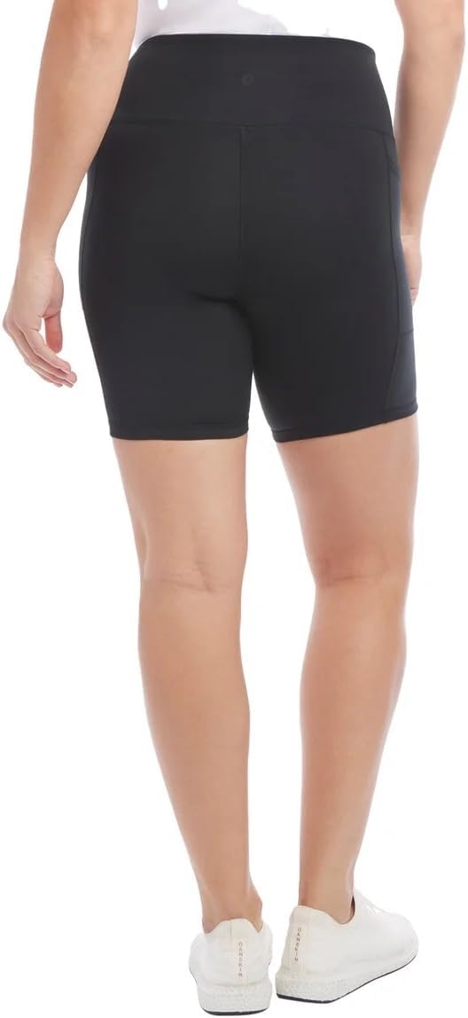 Danskin Women's High Rise Bike Shorts - Workout Shorts - Volleyball Shorts - Yoga and Dance, 2-Pack - Image 5