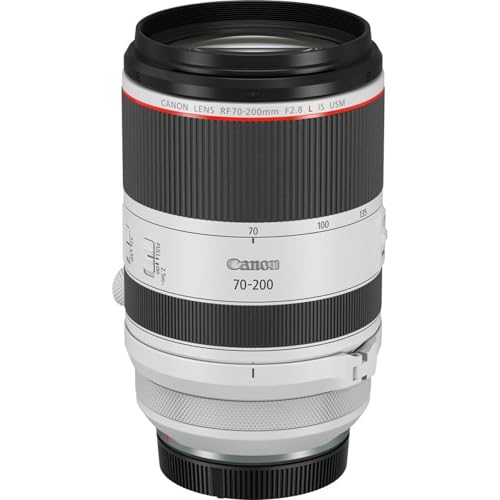 Canon RF70-200mm F2.8 L is USM Lens, Mirrorless Telephoto Zoom Lens, Compatible with EOS R Series APS-C and Full-Frame Cameras, Image Stabilization, Landscape and Sports Photography, White