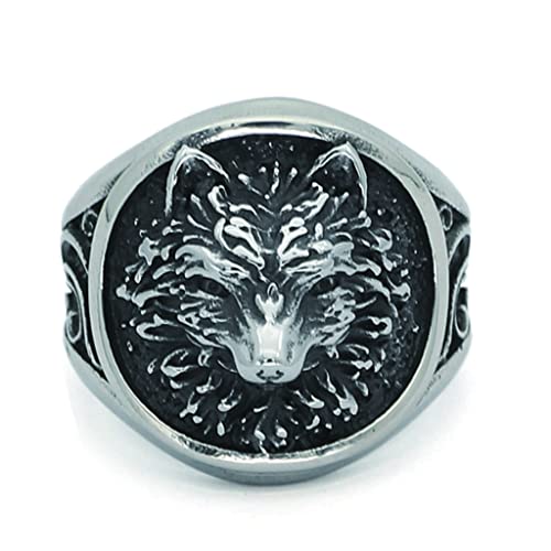 Bague de loup pour homme look biker et viking au quotidien