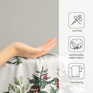 Christmas Tree Hand Towels Set of 2, 14x28 in Winter Forest Pine Cones Picks Bells Absorbent Quick Drying Kitchen Tea Towel Washcloths for Bathroom Hotel Holiday Seasonal Decor Christmas Tree Hand Towels Set of 2 14×28 in Winter Forest Pine Cones Picks Bells Absorbent Quick Drying Kitchen Tea Towel Washcloths for Bathroom Hotel Holiday Seasonal Decor