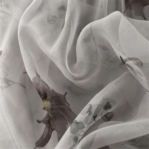 Women Cotton Linen Print Midi Skirt Double-Layer High Waist Vintage Loose Casual Ball Skirts 5