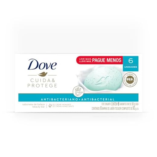 Pack Sabonete em Barra Dove Cuida & Protege Envoltório 6 Unidades 90g Cada Leve Mais Pague Menos, Dove