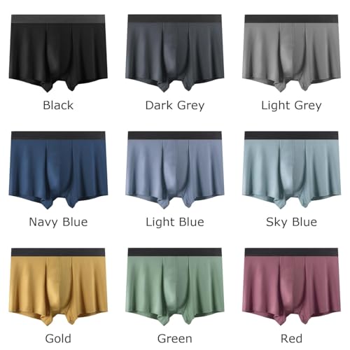 NALEINING Roupa íntima masculina, cuecas boxer modais macias, confortáveis e respiráveis, cuecas de