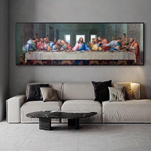 La Cène de Léonard de Vinci peinture sur toile cadeau idéal pour passionnés d'histoire de l'art