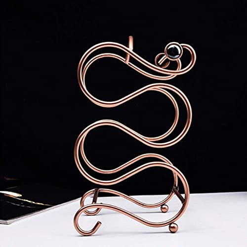 Soporte de vino metálico para mesa para 4 botellas miniatura 3