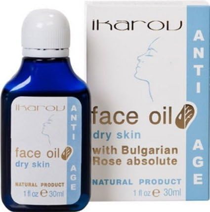 Ikarov Face Oil for Dry Skin with Bulgarian Rose Anti Age Natural Product 30 Ml 100 % Natural Product