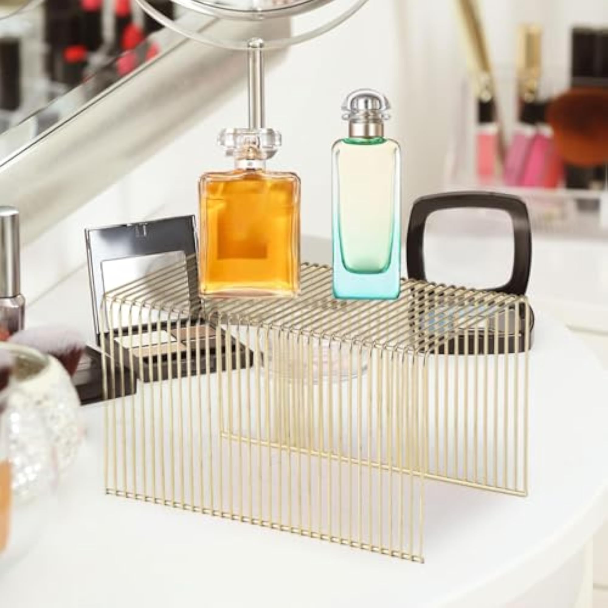 Perfume Organizer Rack Makeup Shelf for Dresser