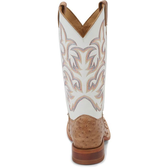 Justin Men's Pascoe 13" Full Quill Ostrich Western Boots4
