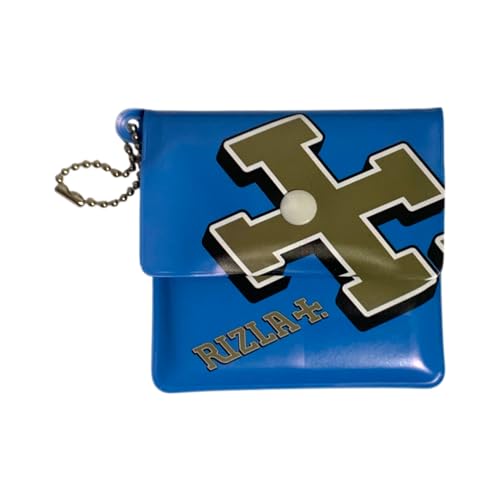 Foil-Lined Pocket Ashtray with Button Fastening – Reusable & Portable Travel Ashtray Keep your environment clean and your pockets fresh with this stylish, compact foil-lined pocket ashtray (Blue)