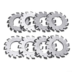 Besttoolifes 8-teiliges Involute Zahnradfräser-Set