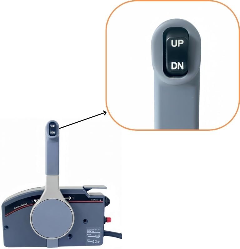 Miniatura 5 de Para Yamaha, caja de control del acelerador fuera de borda 703 montada lateralmente, tira para abrir 703-48272-12