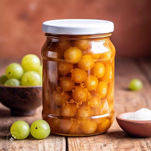 Image of Madhumrit Organics Honey Amla Murabba with Organic Honey - 1kg Grams | 100% Fresh Amla with Honey Homemade Taste & Pure Natural Healthy Ingredients 1kg