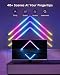 Govee Glide RGBIC Smart Wall Light, Music Sync LED Gaming Lights with 40+ Dynamic Scenes, Work with Alexa and Google Assistant, 8 Pcs and 4 Corners