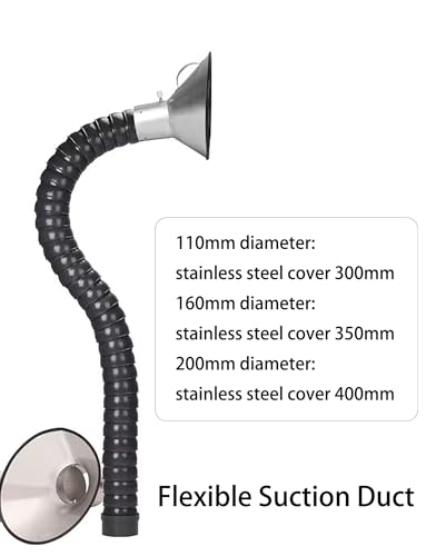 Bras d'extraction de fumées 160mm orientable à 360 degrés pour ventilation de poste de soudage - 4