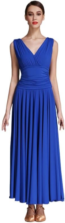 HEARTTOUCH Women Classic Ballroom Dance Dress Modern Waltz Tango Swing Dresses Competition Performance Dance Costume