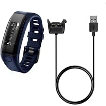 High Speed Replacement Charging Cable for Garmin Vivosmart HR/HR+, USB Charger Dock with Secure Clip, Fast Charging & Data Sync Activity Tracker Cable Charger3.3ft/100cm