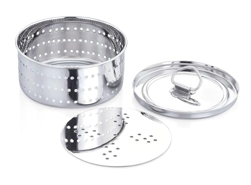 Image of Expresso Paneer Maker Steel - Paneer Maker Mould Press with Round Strainer | Stainless Steel Paneer and Tofu Making Machine | Fresh Paneer /Tofu /Sprout Press Mould for Kitchen Use (350 ML)
