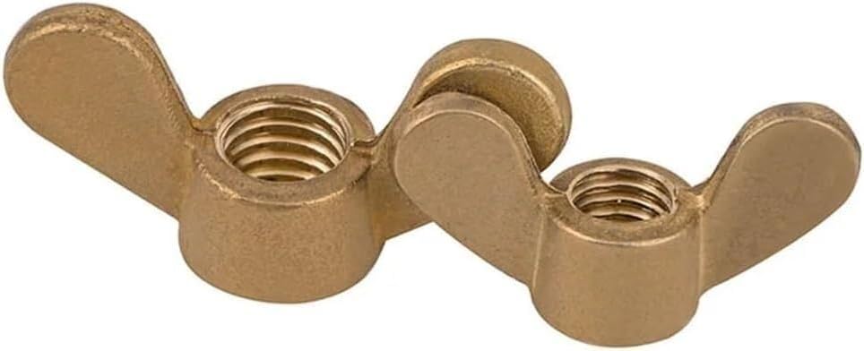 Wing nut, Copper Wing Nut Brass Hand-Tight Screw Cap(5pcs,M5)