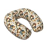 Design ergonomico e dimensioni: misura 11,8 x 24,9 cm, questo simpatico cuscino a rullo con stampa di spaventapasseri di zucca fornisce un delicato supporto per il collo che segue la curva naturale della colonna vertebrale. È ideale come cuscino per dormire in auto o cuscino per il collo in memory foam per uso domestico. Il design compatto del cuscino da viaggio lo rende un cuscino da volo ideale o un cuscino da aereo per un lungo volo