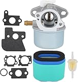 790120 Carburetor for John Deere JS63 JS63C JS40 JS45 JS60 JA62 JS61 JA65 JA60 JS63E Scotts SP6211 SP6213 AM134697 21-inch Walk Behind Mower with Air Fuel Filter Kit