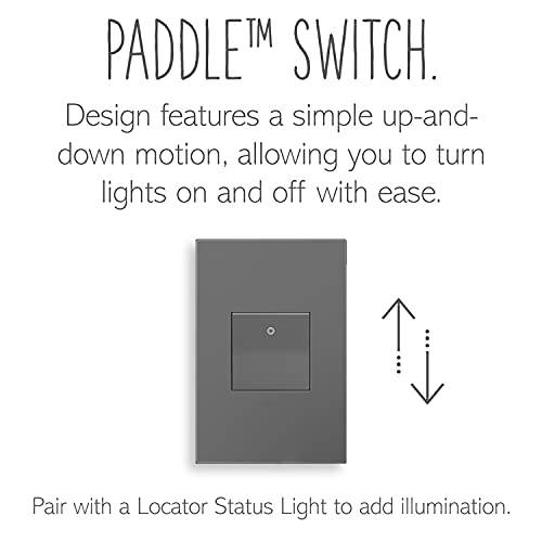 Legrand Adorne 15A 1 Or 3-Way Paddle Switch (Magnesium Finish), Aspd1532M4 #TOP1