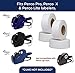 Perco 1 Line Freezer Adhesive Labels - 8 Rolls, 1 Sleeve, 8,000 Blank Price and Date Gun Labels for Perco Lite, X, Plus and Pro 1 Line Price and Date Guns - Made in USA