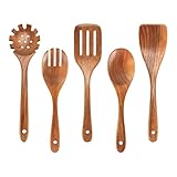 Photo Gallery kesoto set di 5 cucchiai di legno per cucinare, utensili da cucina in legno, stoviglie multifunzionali antiaderenti Photo Gallery kesoto set di 5 cucchiai di legno per cucinare, utensili da cucina in legno, stoviglie multifunzionali antiaderenti