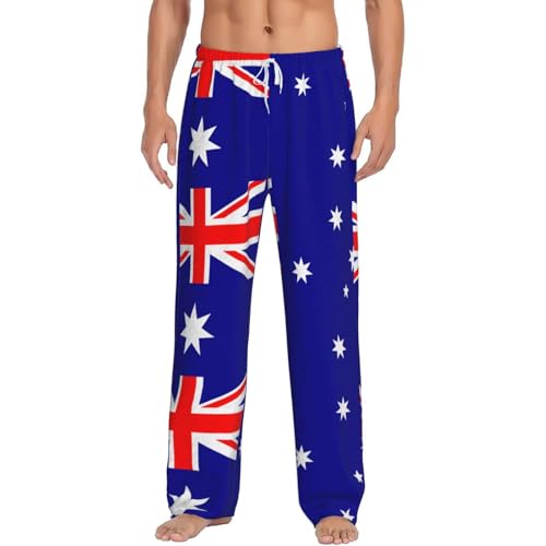 Pantalon de pyjama polaire homme drapeau australien idée cadeau anniversaire originale