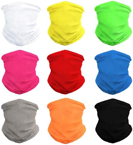 Neck Gaiter Face Cover Balaclava Headwear UV Protection Breathable Bandanas Scarf